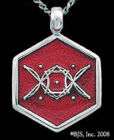 Silver Aon Daa Necklace, Elantris Jewelry, Power Symbol, Brandon 