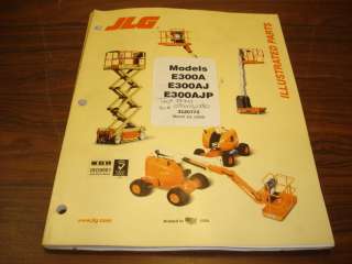 JLG E300A   E300AJ   E300AJP Lift Parts Catalog Manual  