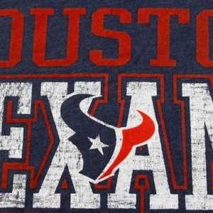  Houston Texans Posted Victory T Shirt (Navy) Sports 