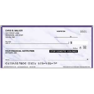  NOW Stop Domestic Violence (Marble) Personal Checks 