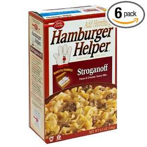 Hamburger Helper, Creamy Stroganoff, 5.6 Ounce Boxes (Pack of 6 