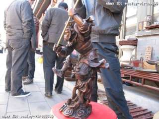 16Chinese Buddhism Folk red bronze SunWuKong Monkey King Monkey God 