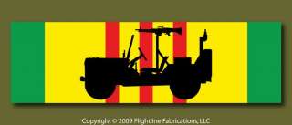 Vietnam Service Ribbon M151 Mutt Jeep M60 Vinyl Sticker  