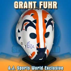  GRANT FUHR Autographed Full Size Vezina Goalie MASK 