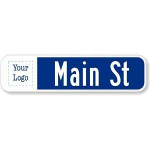  Customized Sign (white on blue) High Intensity Grade, 24 