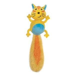   13 1/2 Inch Feisty Fetcher Dog Toy, Cat , Colors Vary