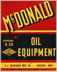 McDonald Oil Equipment Gas Pump {2} Catalogs on CD  