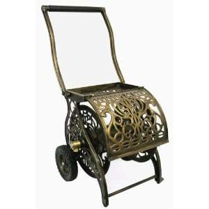   Garden Hose Reel Cart With 200 Foot Capacity   Pantina Finish 805