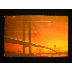  Sunrise, Verrazano Narrows Bridge, New York 1960s PC not 