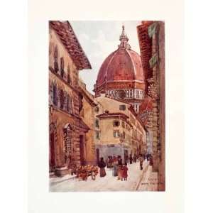  Color Print Florence Italy Dome Duomo Cathedral Church Brunelleschi 