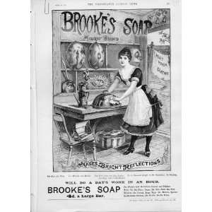    Brookes Soap Antique Advertisment No Monkey 1890: Home & Kitchen