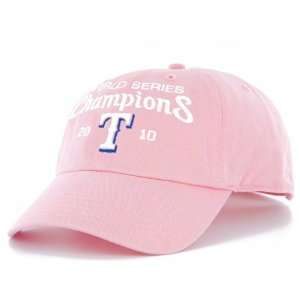 Texas Rangers Womens 2010 World Series Champions Pink Garment Washed 
