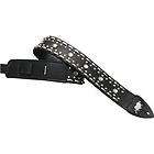 LM Products Alexis Leather Rhinestone Strap Black  