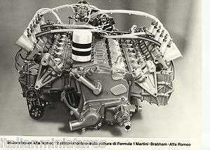 Alfa Romeo 12 cilindri Formula 1 F1 Martini Brabham Engine Original 