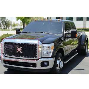  T Rex 6715461 Black X Metal Studded Main Grille for Ford 