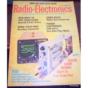    Radio   Electronics June 1975 gernsback publications Books