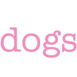  dogs Giant Word Wall Sticker