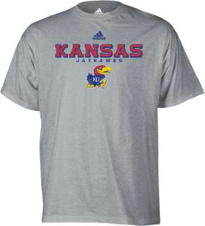 Kansas Jayhawks Adidas True Grey T Shirt sz 3XL  