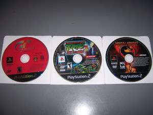 Lot of 3 PS2 Games Mortal Kombat Ninja Turtles 2 + More  