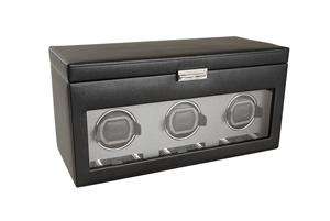 Viceroy 2.7 Triple Watch Winder w/Cover, Storage and Travel Case