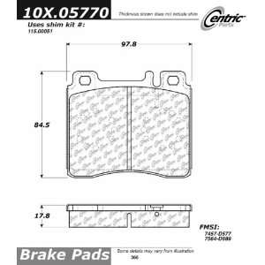  Centric Parts, 102.05770, CTek Brake Pads Automotive