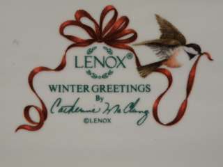 LENOX WINTER GREETING HORS DOEUVRE TRAY NEW 30% OFF!  