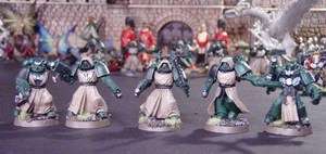   40K Space Marines Dark Angels Veterans Squad Captain With Power Fist
