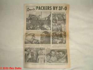 1962 Packers By 37 0 NFL Championship vs Giants Sports  