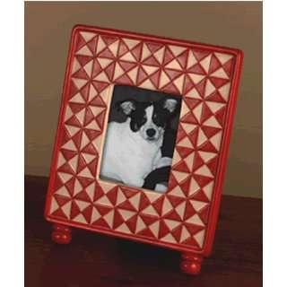  Red and White Picture Frame: Home & Kitchen