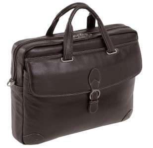   LEATHER LAPTOP BRIEFCASE   VERNAZZA COLLECTION 642154455321  