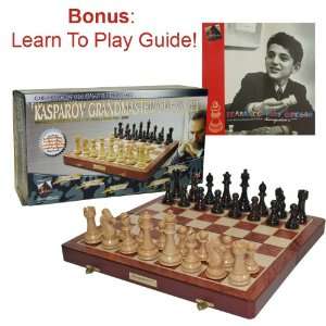  Kasparov Grandmaster Chess Set  Wooden Chess Piece Sports 