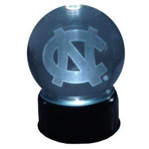  North Carolina Tar Heels Etched Logo Crystal Ball Sports 