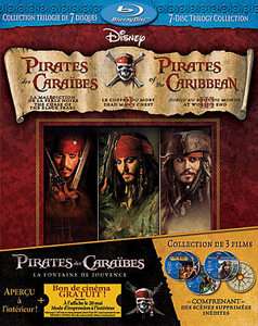 Pirates of the Caribbean Trilogy (Blu ray Disc, 2011, 7 Disc Set 