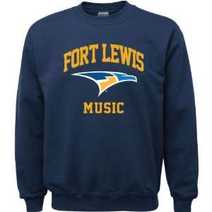   Skyhawks Navy Youth Music Arch Crewneck Sweatshirt