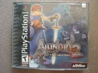 Alundra 2 A New Legend Begins (Sony PlayStation 1, 2000) PS1 