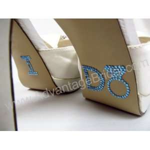  I Do Wedding Shoe Stickers   Bridal Blue Diamond: Arts 