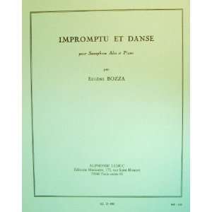   Impromptu et Danse for Alto Saxophone and Piano Eugene Bozza Books