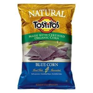 Frito Lay Tostitos Natural Blue Corn Flavored Tortilla Chips, 9oz Bags 