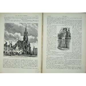   Edinburgh 1882 Barclay Church Wright Houses Bore Stane