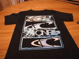 Boys ONeill stomp L 14/16 T shirt NEW black NWT surf  