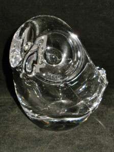 Vannes Cristal OWL Pipe Holder or Bowl, Crystal  