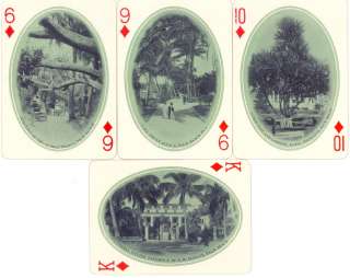 PHOTO VIEW Antique EAST COAST FLORIDA Playing Cards  