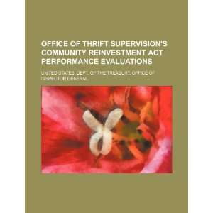  Office of Thrift Supervisions Community Reinvestment Act 