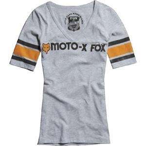  Fox Racing Womens Moto X Fox Football T Shirt   X Small 