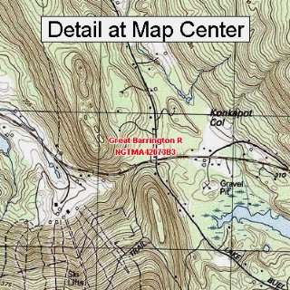  USGS Topographic Quadrangle Map   Great Barrington R 