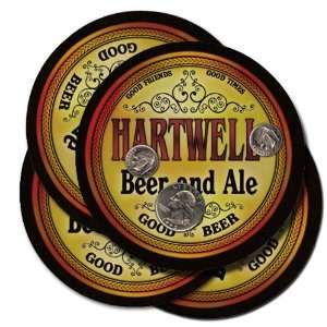  HARTWELL Family Name Brand Beer & Ale Coasters Everything 