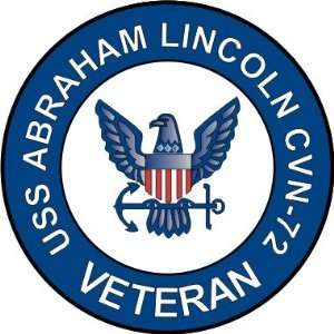  US Navy USS Abraham Lincoln CVN 72 Ship Veteran Decal 