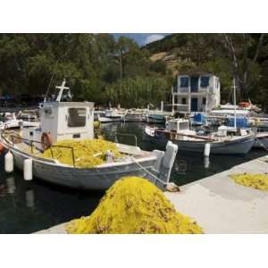 Fishing Boats, Poli Bay, Ithaka, Ionian Islands, Greek Islands, Greece 