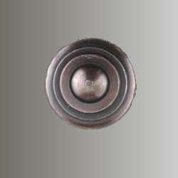 Vintage round cast iron cabinet hardware knob  
