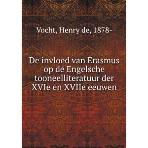   der XVIe en XVIIe eeuwen Henry de, 1878  Vocht Books